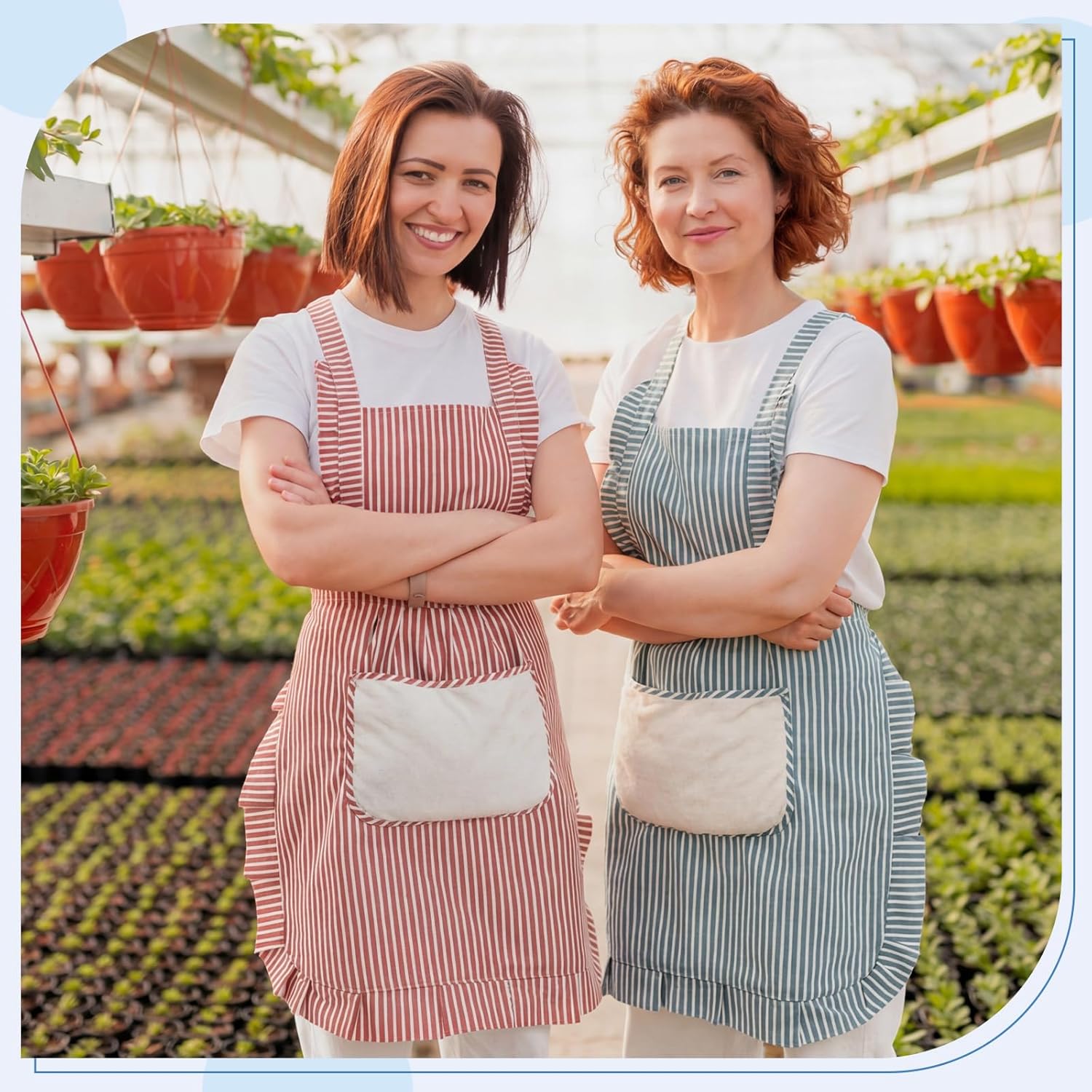 Cooking Aprons for Women with Pockets Adjustable Soft Kitchen Apron Cute Chef Apron for Baking Gardening