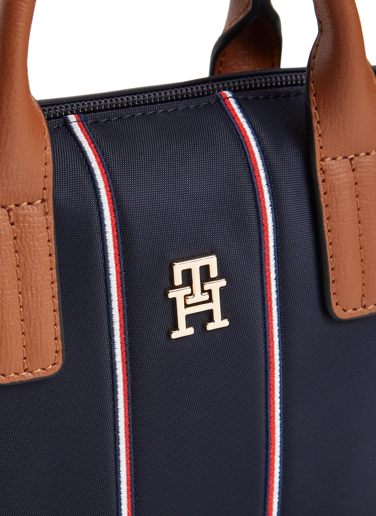 Tommy Hilfiger POPETTE MICRO TOTE C - Bolso para mujer, color azul espacial Corp, OS