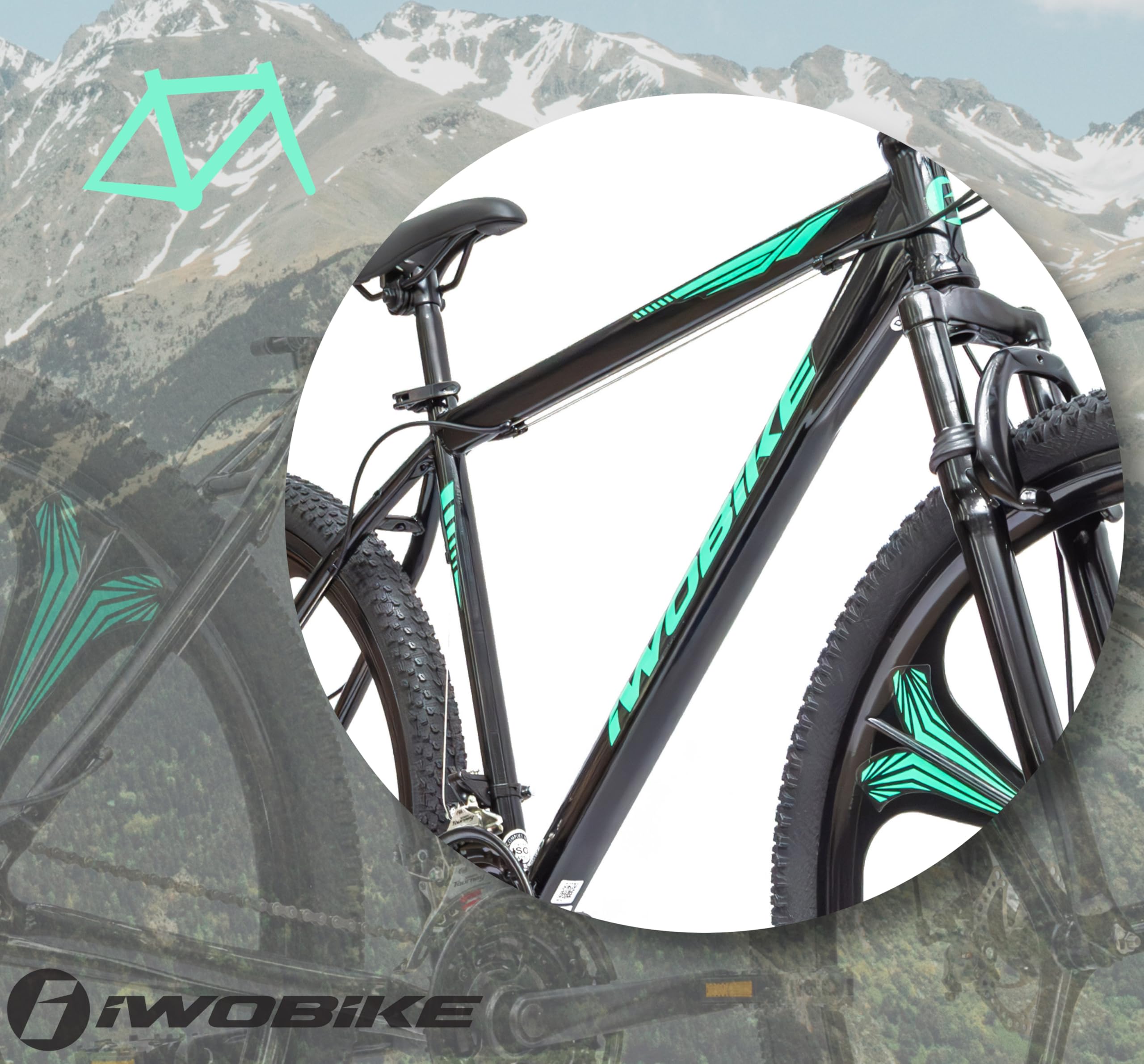 Rower Górski MTB, 29 Cali, Czarny, Męski, 21 Biegów | Rower Górski MTB, 29 Cali, Czarny, Męski, 21 Biegów, Rama Stalowa 20", Amortyzacja Przednia, Hamulce Tarczowe