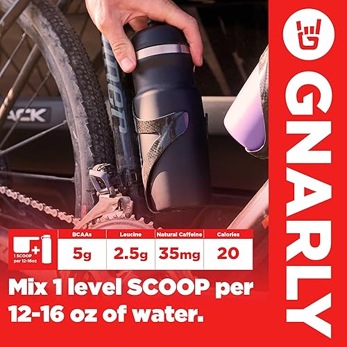 Vista 29 de Gnarly Nutrition BCAA en polvo, ponche de frutas - Aminoácidos BCAAS pre-entrenamiento - Certificado NSF Sport - Suplemento para apoyar