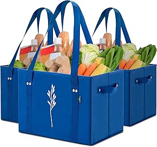 Green Bulldog Heavy Duty Reusable Grocery Bags: 3-Pack, 65lb Capacity - Related Product | Green Bulldog