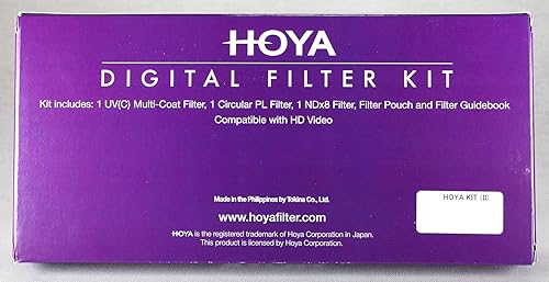 Miniatura 6 de Hoya 2047in HMC UVPolarizador Circular  ND8 juego de 3 filtros digitales con bolsa