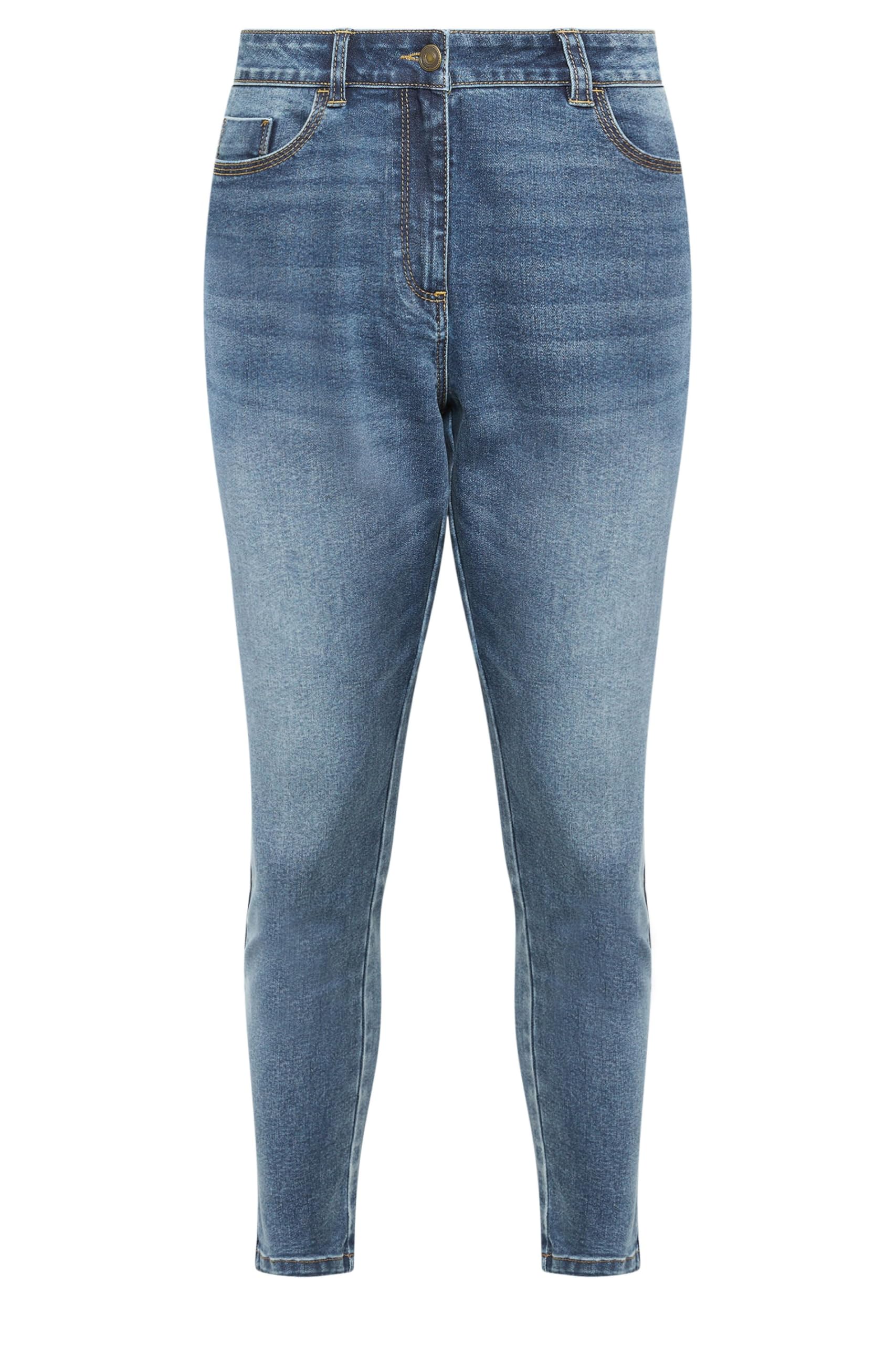 M&Co Blue Mid Wash Skinny Jeans - Women's