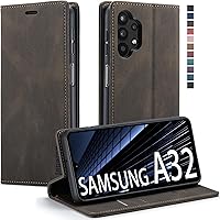 Vista 16 de Funda tipo cartera para Samsung Galaxy A32 5G/M32 5G con bloqueo RFID, tarjetero y función atril magnético, de piel con tapa para Samsung Galaxy A32