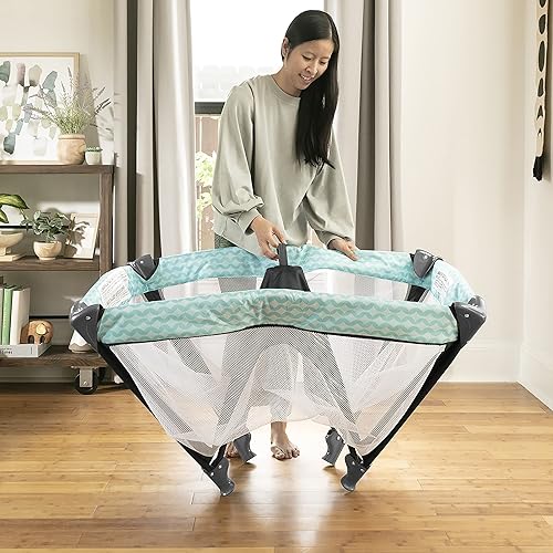 Miniatura 3 de Ingenuity: ity by Ingenuity Rompity Rest Easy Fold - Corral portátil plegable - Goji