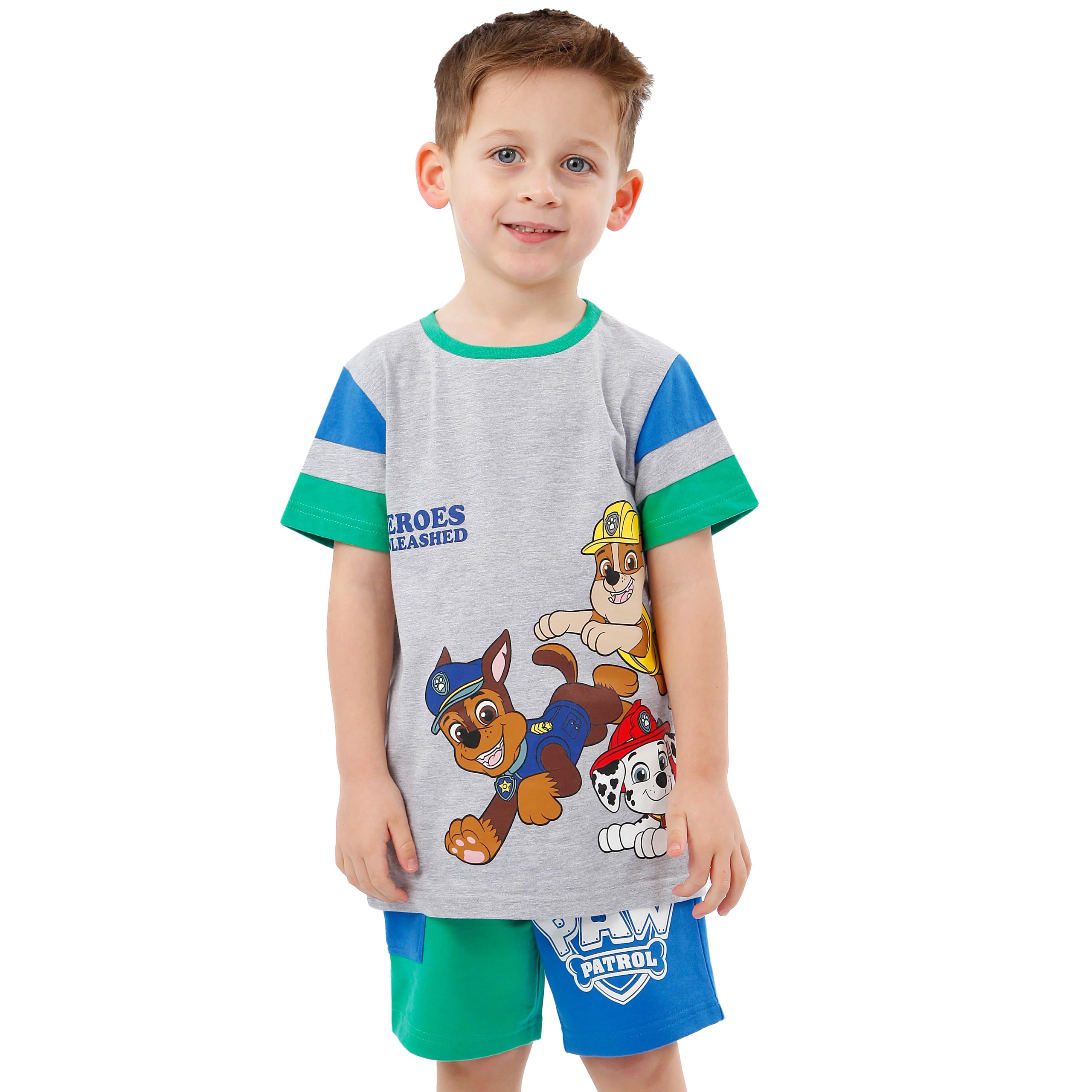 Paw Patrol Outfit | Vêtements Pour Garçons | Ensemble Short Tee Shirt Garçon