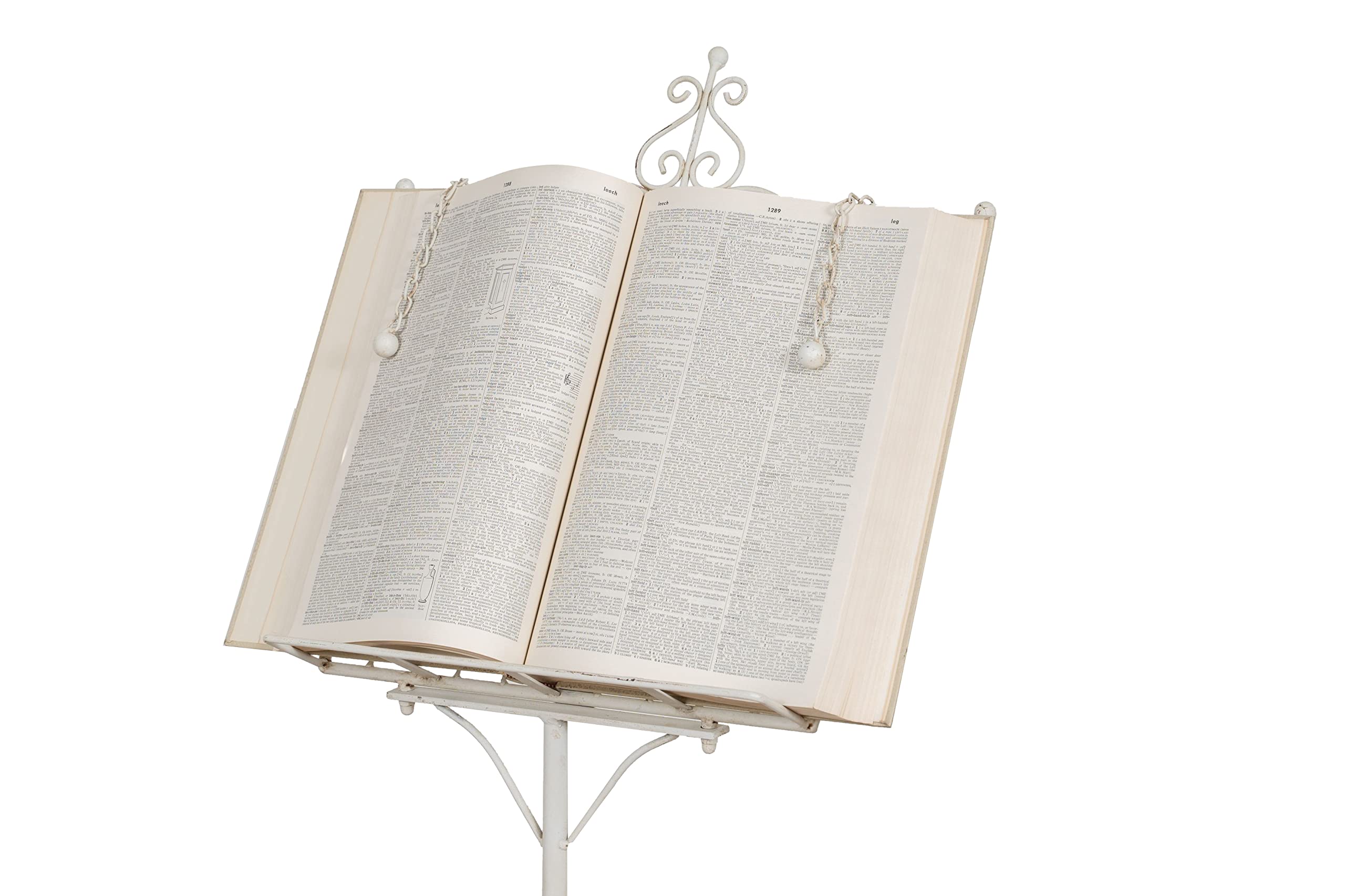 Biscottini Atril Musica en Hierro L46xPR32xH139 - Atril para Libros - Atril - Atril Estudio - Soporte Libros - Atril partituras - Atril Libros - Soporte para Libros - Atril Lectura - Atril Pintura