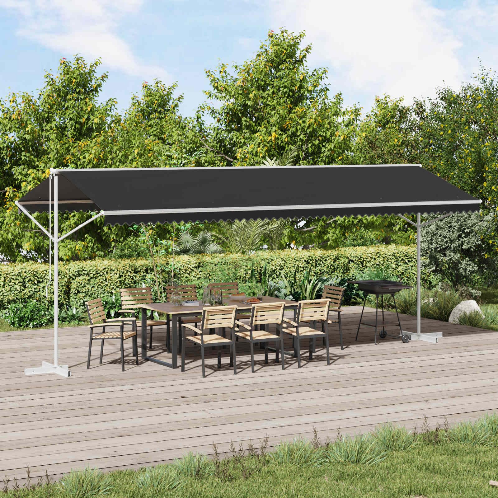 freistehende markise windfest Kythralux Anthrazit 6 x 3 m Polyester mit PU-Beschichtung, Verstellbarer Schattierungsfläche, wetterfest, für Garten Balkon Terrasse Outdoor Nutzung Bitte Größe wählen::44 The Differences Between Understeer code