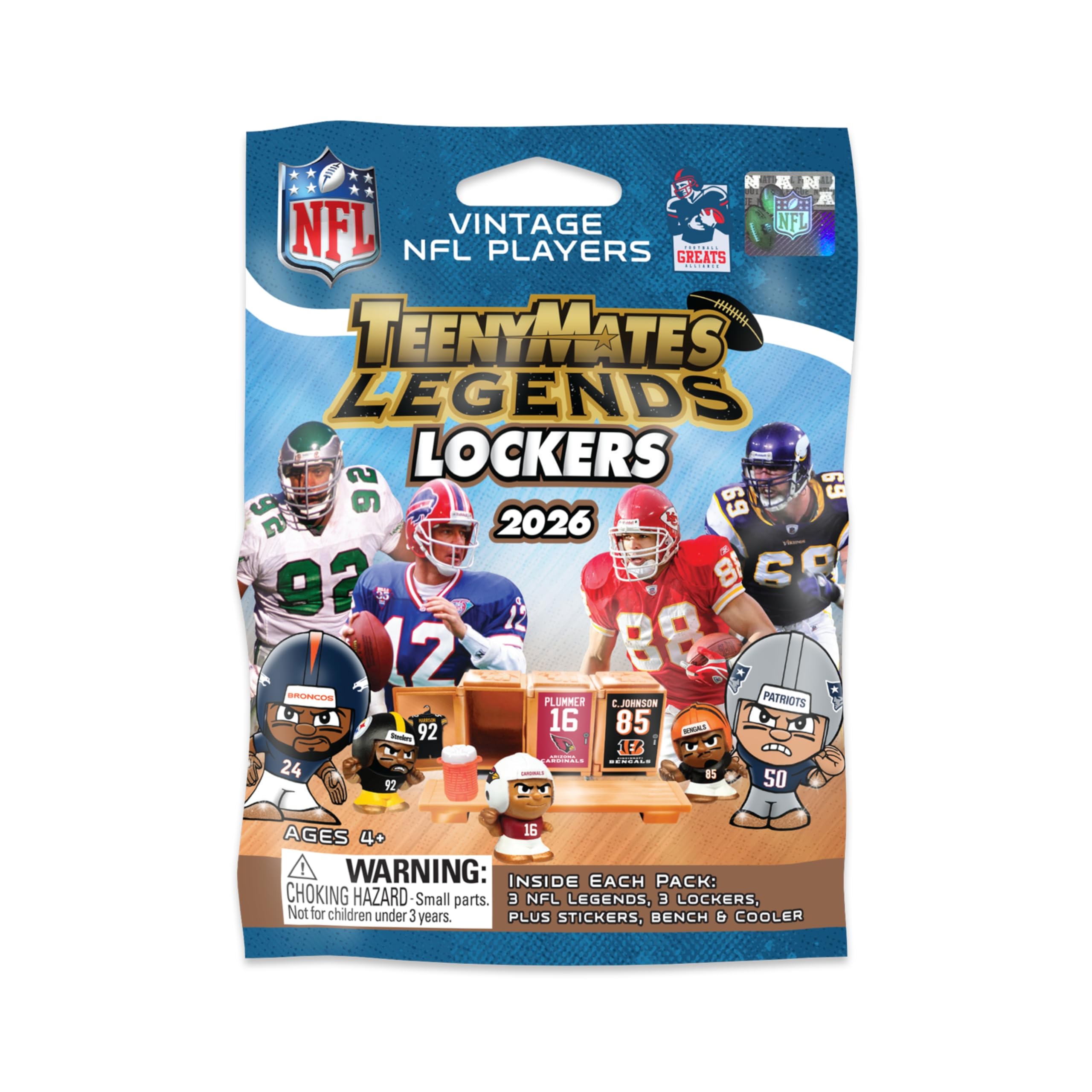 Teenymates Party Animal 2026 NFL Legends Series 4 Figures, Team