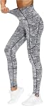 THE GYM PEOPLE Thick High Waist Yoga Pants for Women, Tummy Control Workout Running Yoga Leggings with Pockets