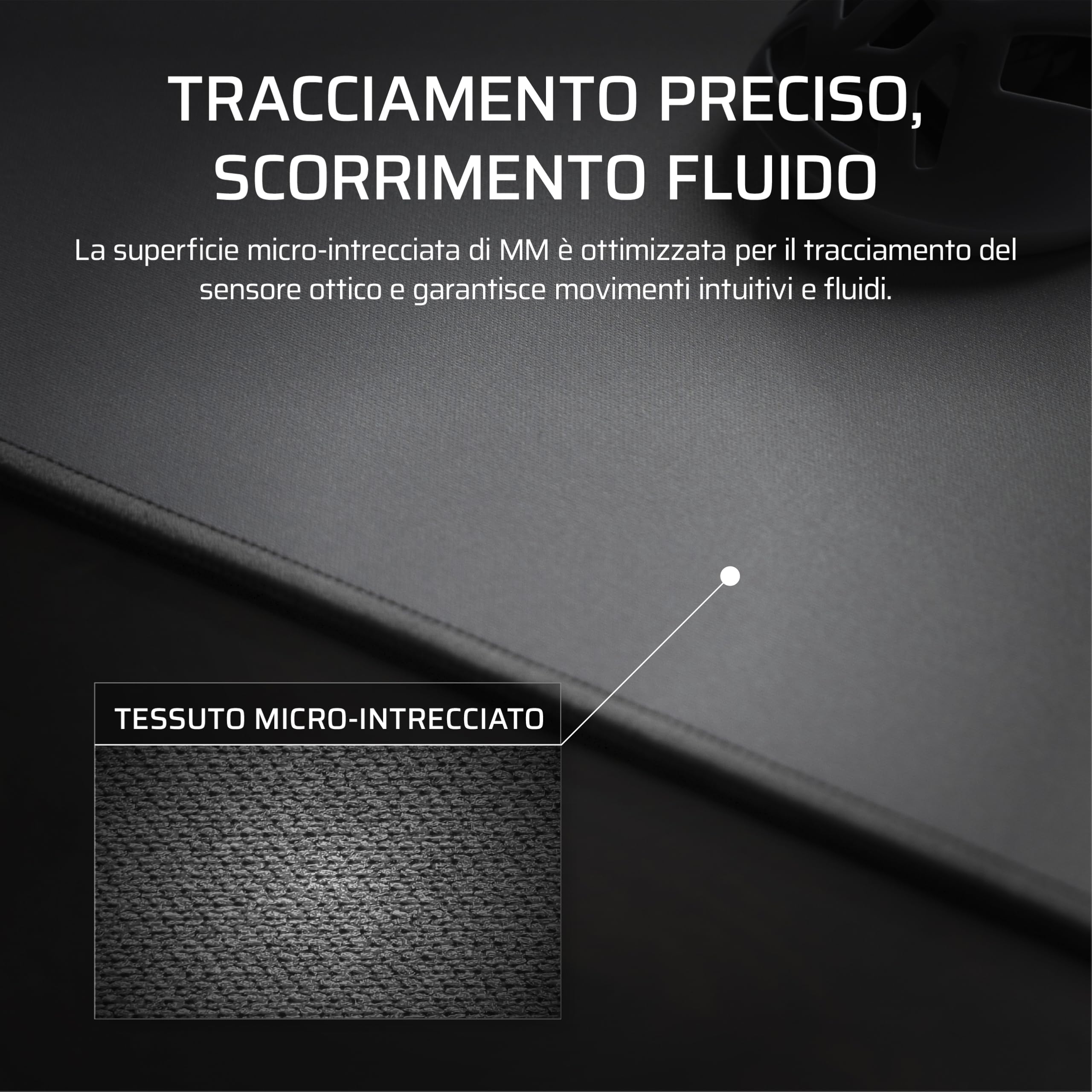 Corsair MM Tappetino Mouse Da Gioco In Tessuto Anti-Sfilacciamento – Grigio | XXXL (1220 x 590 mm), Superficie Micro-Tessuta Di Precisione, Base Antiscivolo In Gomma Naturale, Bordi Cuciti