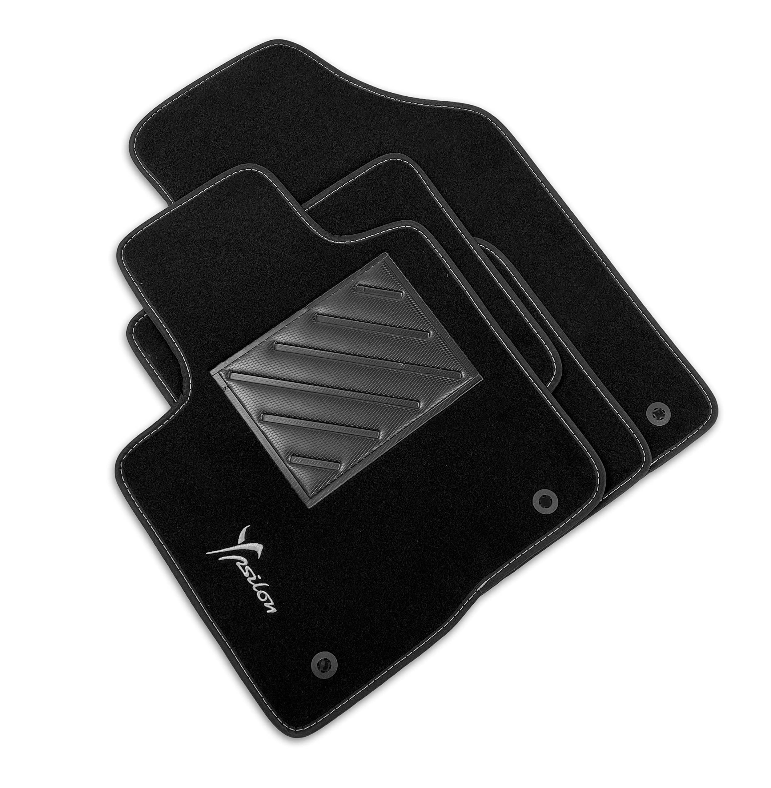 SPRINT Tappetini Auto Su Misura In Moquette Per Lancia Ypsilon III (5 Porte, Dal 2011). Antiscivolo E Con Fissaggi Originali. - 3