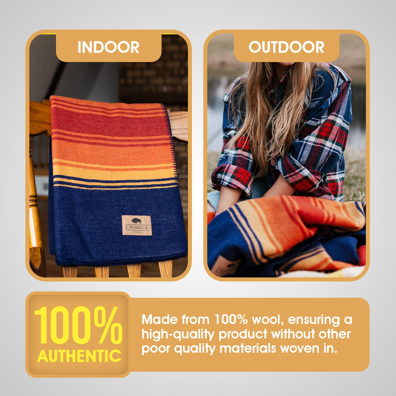 サンセットクライマックスCamp throw blanket Camp throw blanket