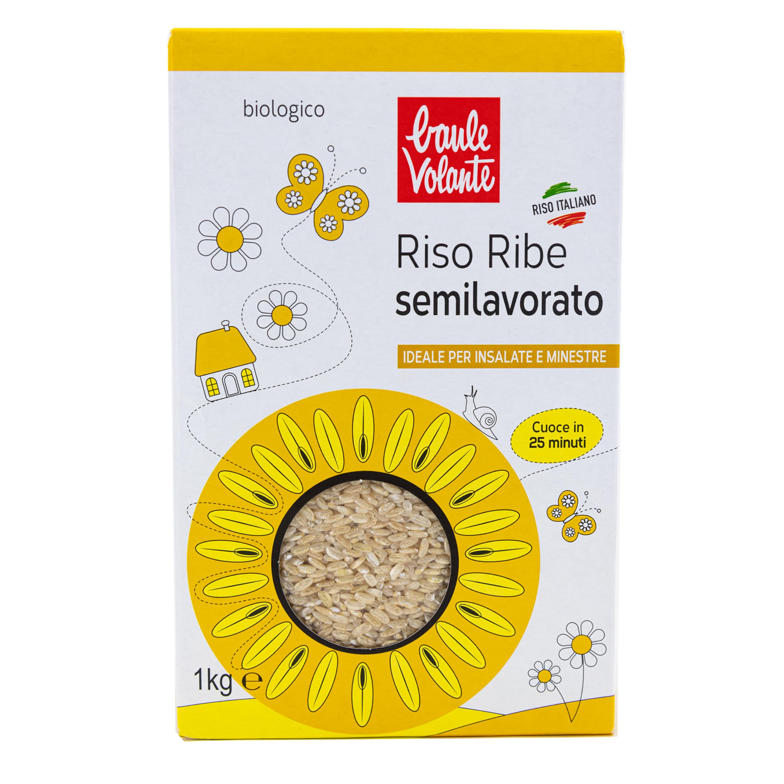 Baule Volante Orgoglioso semi-finito Riso Organico - Ideale per Risotto e Insalate - 1kg EU Organic