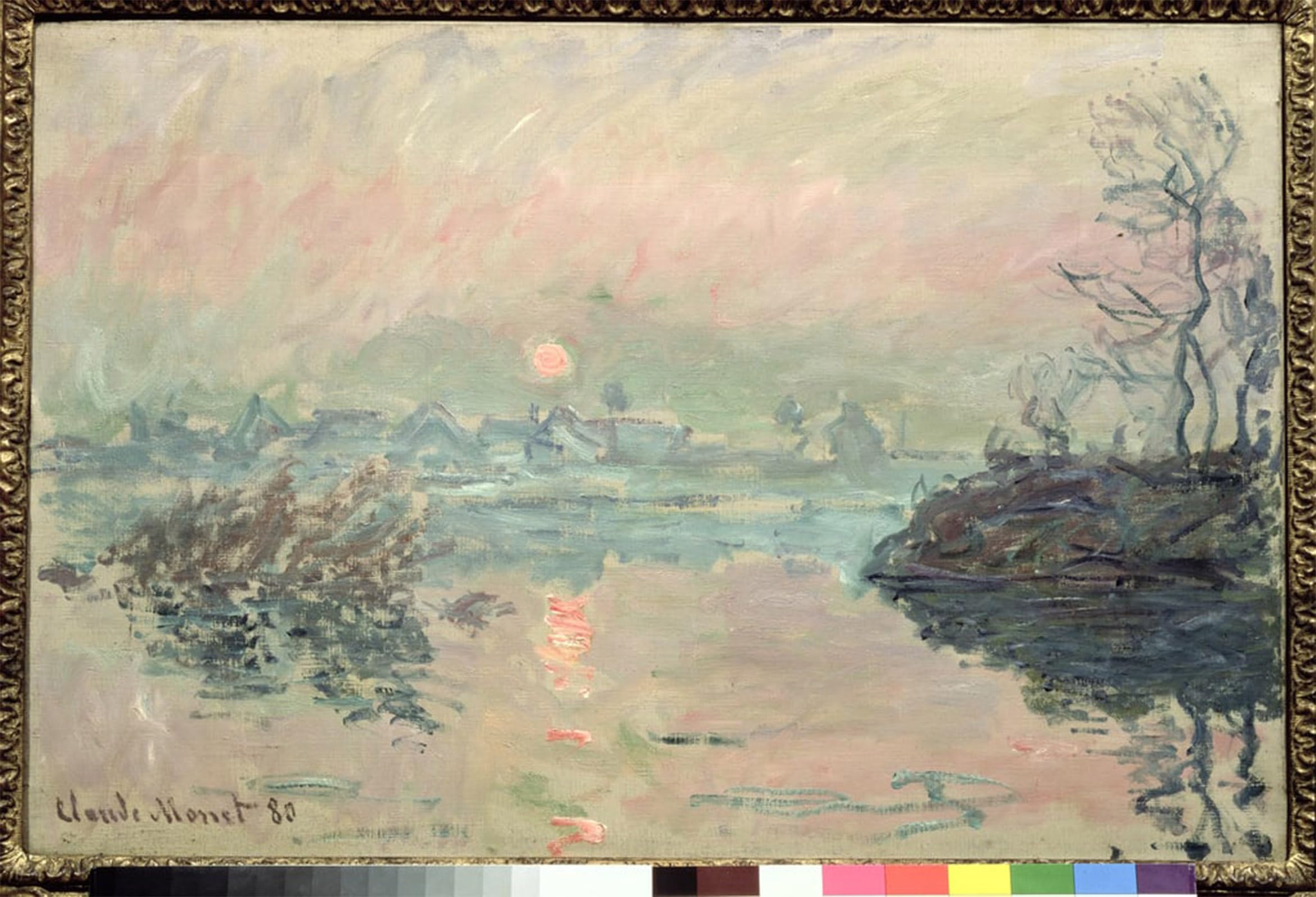 SERENDIPITP Vintage Picture Print on Canvas Wall Art Poster Sunset by Claude Monet Artwork Print Poster for Wall Decor 60x90cm