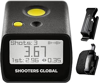 SG Timer GO | Affordable Shot Timer for Training & Dry Fire, Best Battery Life, Smart Sensor, Belt Quick Release, Bluetoot...