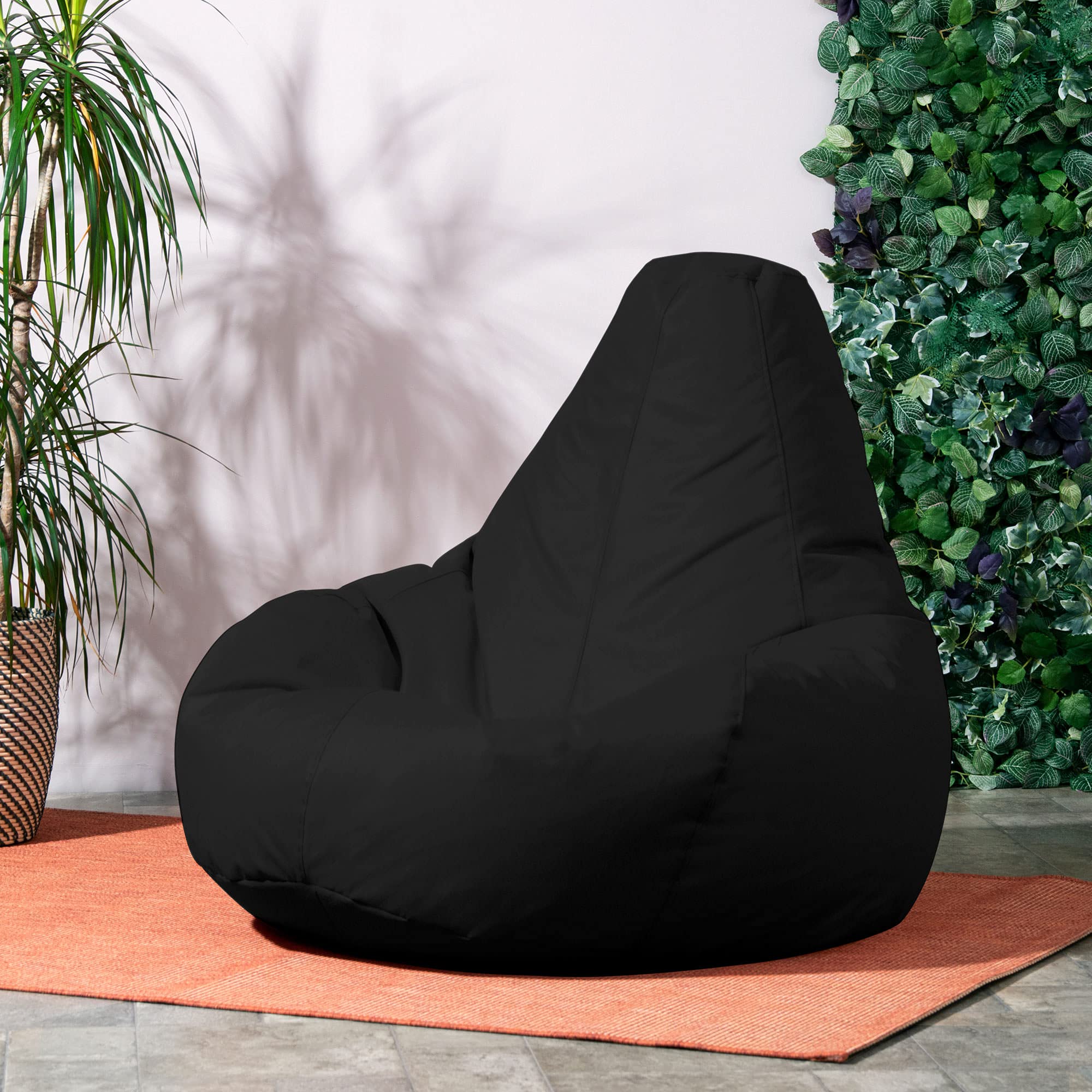 Bean Bag Bazaar Recliner Gaming Bean Bag Chair, Black, Large Indoor