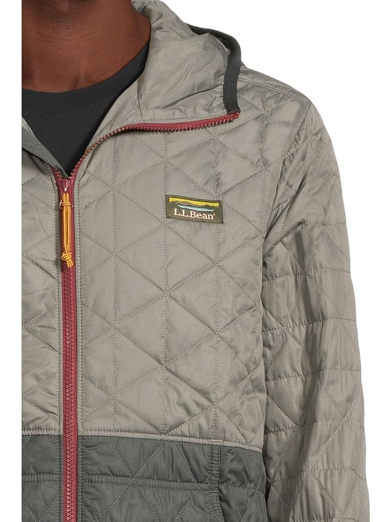 Gray L.L.Bean Katahdin Insulated Hoodie Colorblock