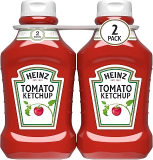 Heinz Tomato Ketchup 2-Pack, 50.5 oz Bottles - Thick Rich Taste from Ripe Tomatoes, America's Favorite