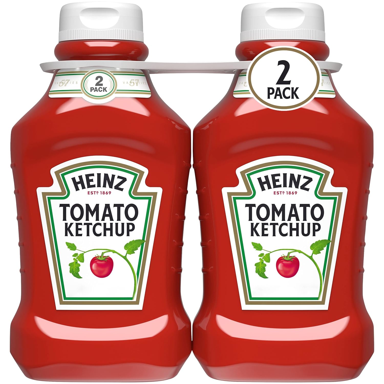 Heinz Tomato Ketchup 2-Pack, 50.5 oz Bottles - Thick Rich Taste from Ripe Tomatoes, America's Favorite