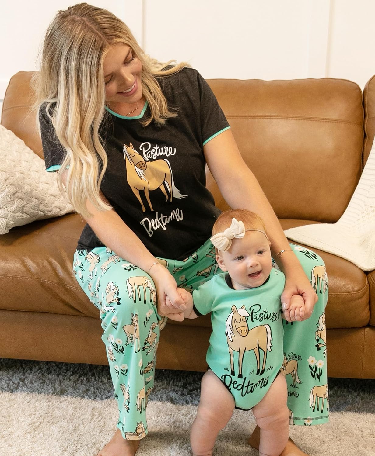 Lazy One Women's Pajama Set, Short Sleeves with Cute Prints, Relaxed Fit - Image 3