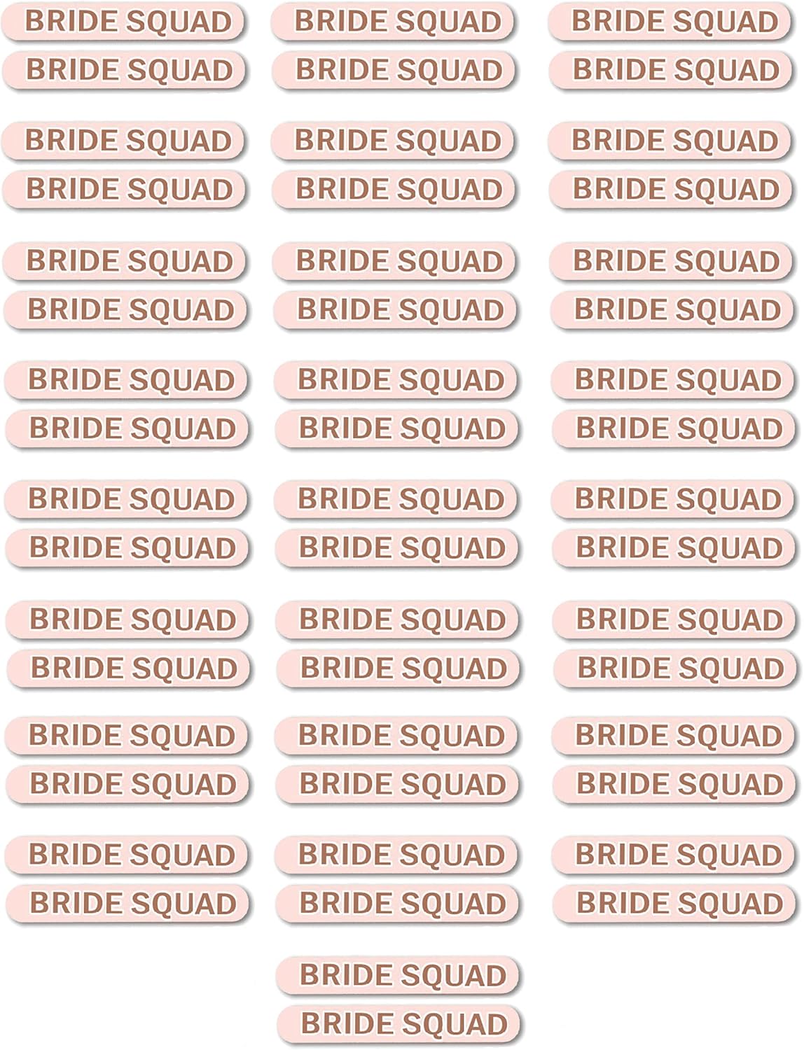 Bridal Shower Favors for Guests 50 - Set of 50 Rose Gold Sparkle Bride Squad Nail Files - Bridesmaid Emergency Kit - Emery Board