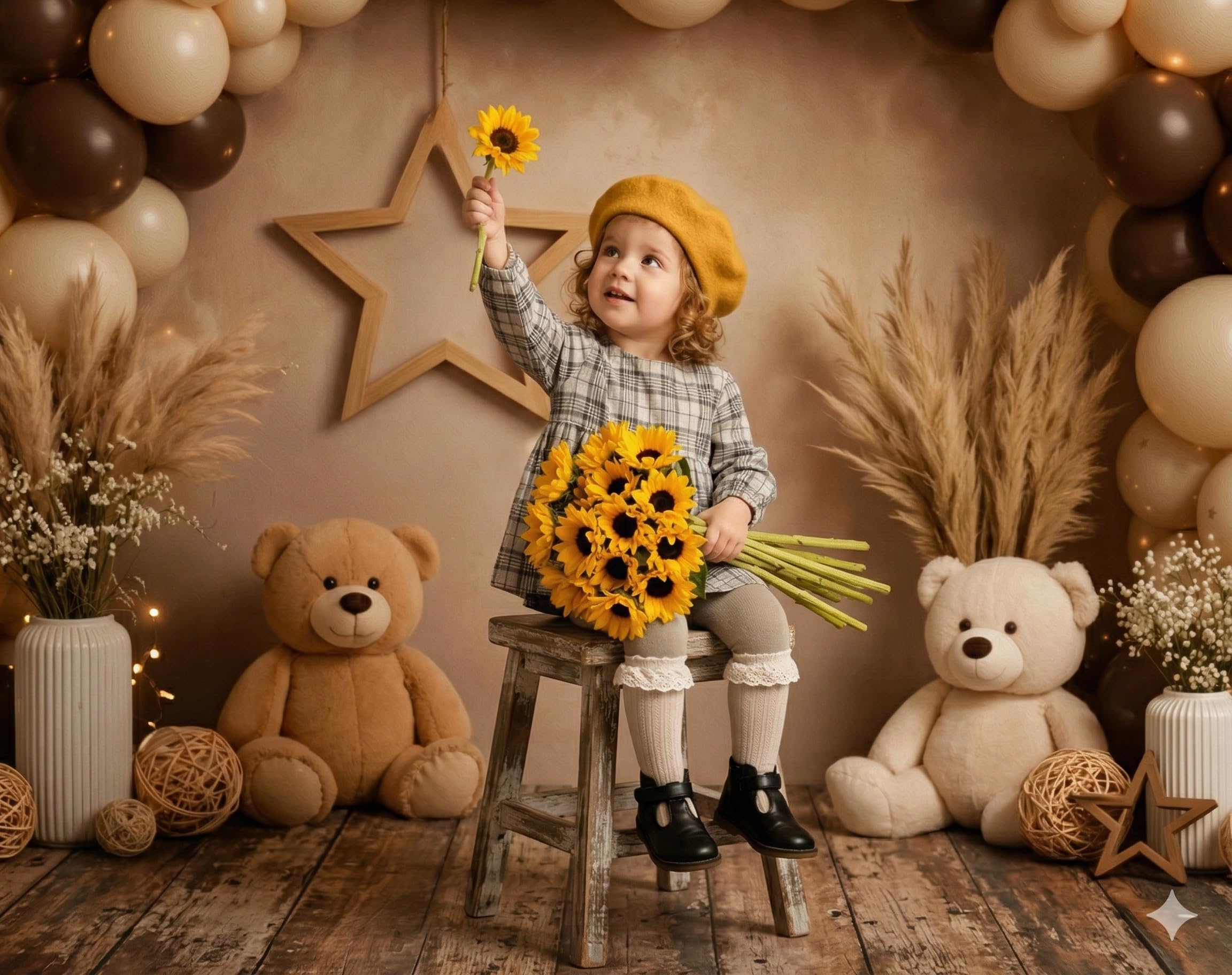 Kate Kinder-Geburtstags-Hintergründe, Boho-Bogen-Luftballons, Foto-Hintergrund, Kinder, Zuhause, Party, Banner, Foto-Requisiten, 2,1 x 1,5 m