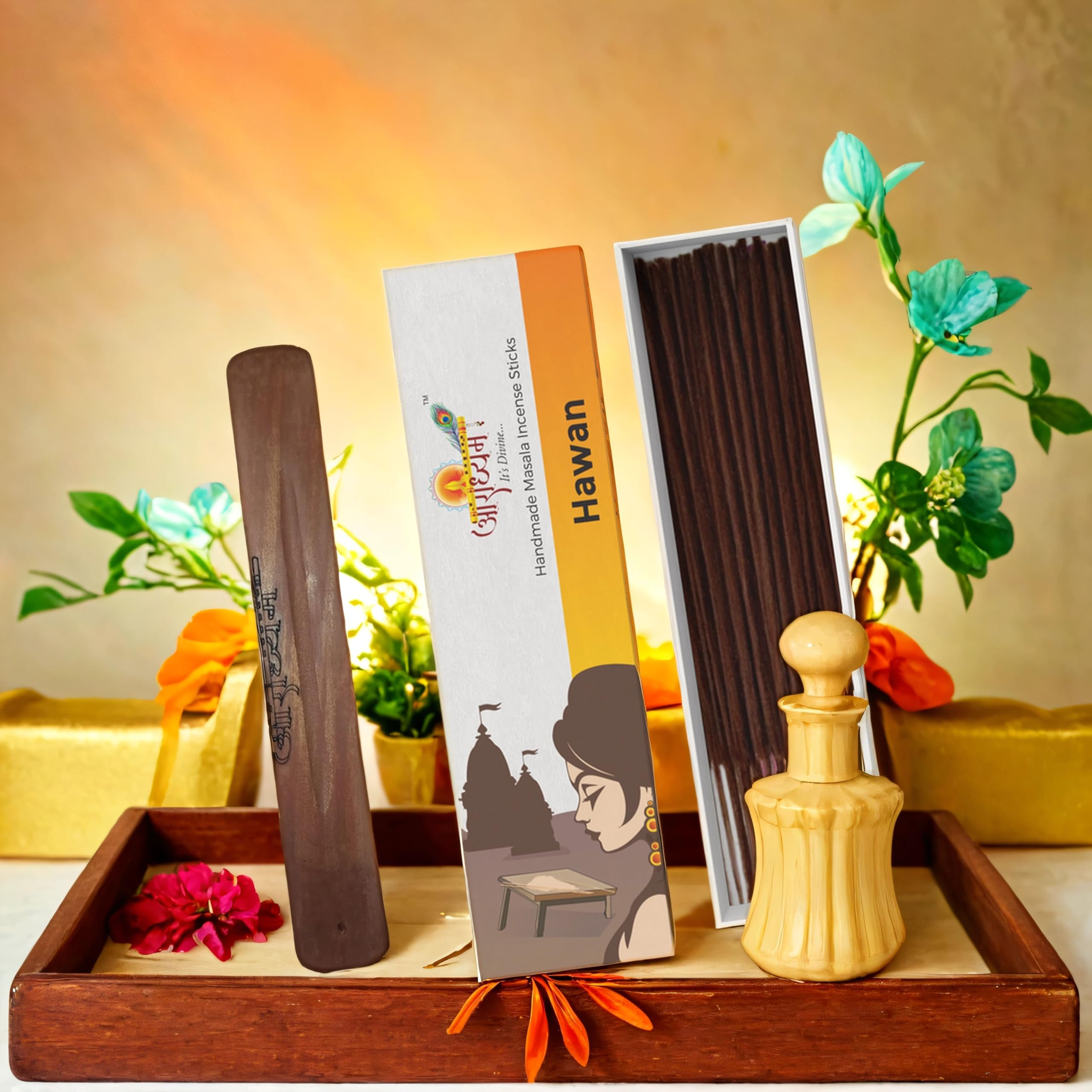 Aradhyam Hawan Masala Incense - Handmade & Charcoal Free -1
