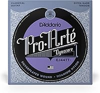 Vista 2 de D'Addario Cuerdas de Guitarra - Cuerdas de Guitarra Clásica Pro-Arte - EJ44TT Dynacore - Envoltura Plateada, Dynacore Compuesto, Agudos de Titanio