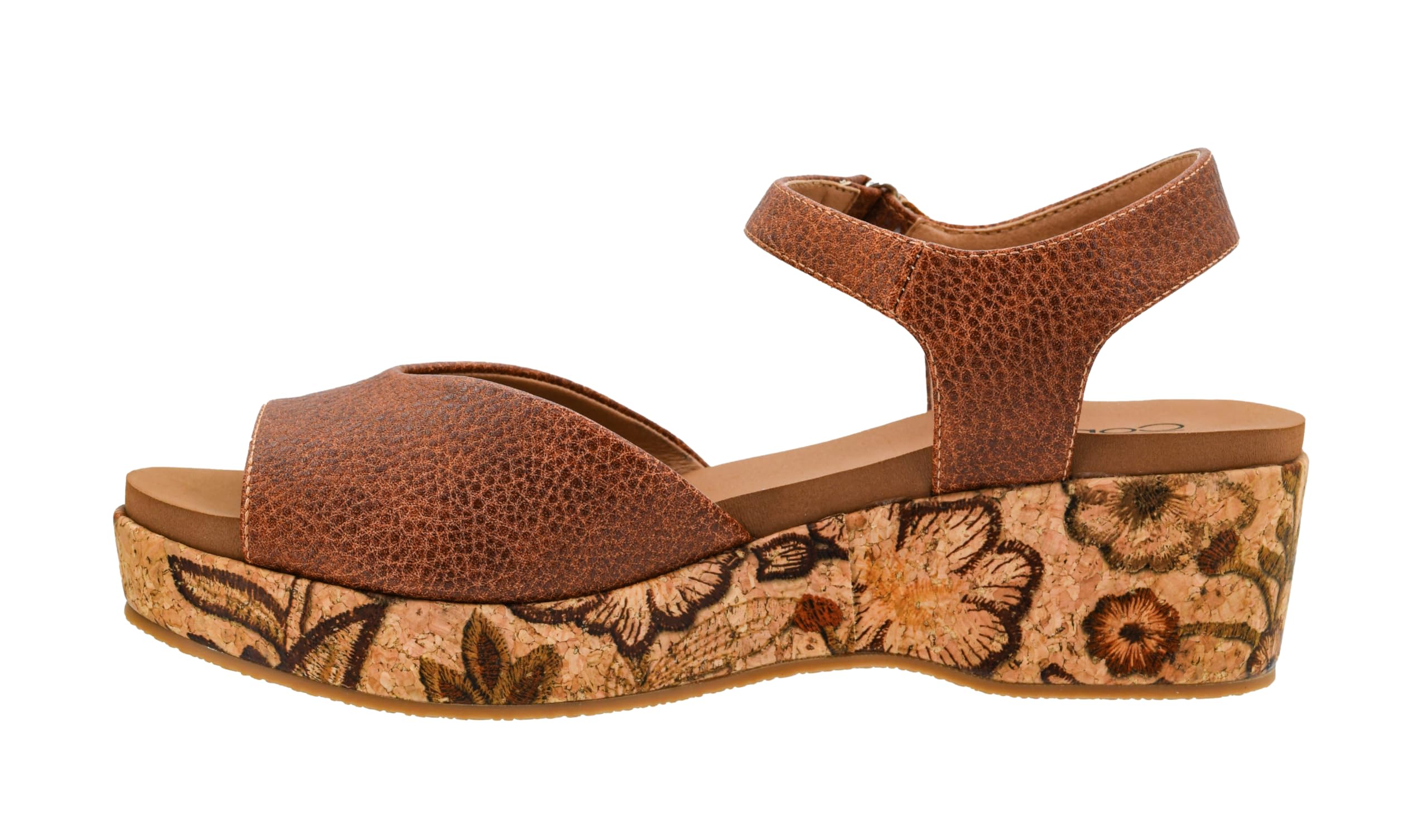 Corkys Footwear Women's Meet Ya There 1.5-Inch Wedge - Timeless Wide Toe Strap, Hook And Loop Strap Ankle Closure, And Cushioned EVA Insoles For