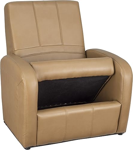 Miniatura 10 de RecPro Charles RV - Silla otomana para juegos  Almacenamiento integrado  Muebles RV  Ideal para adolescentes  Castaño