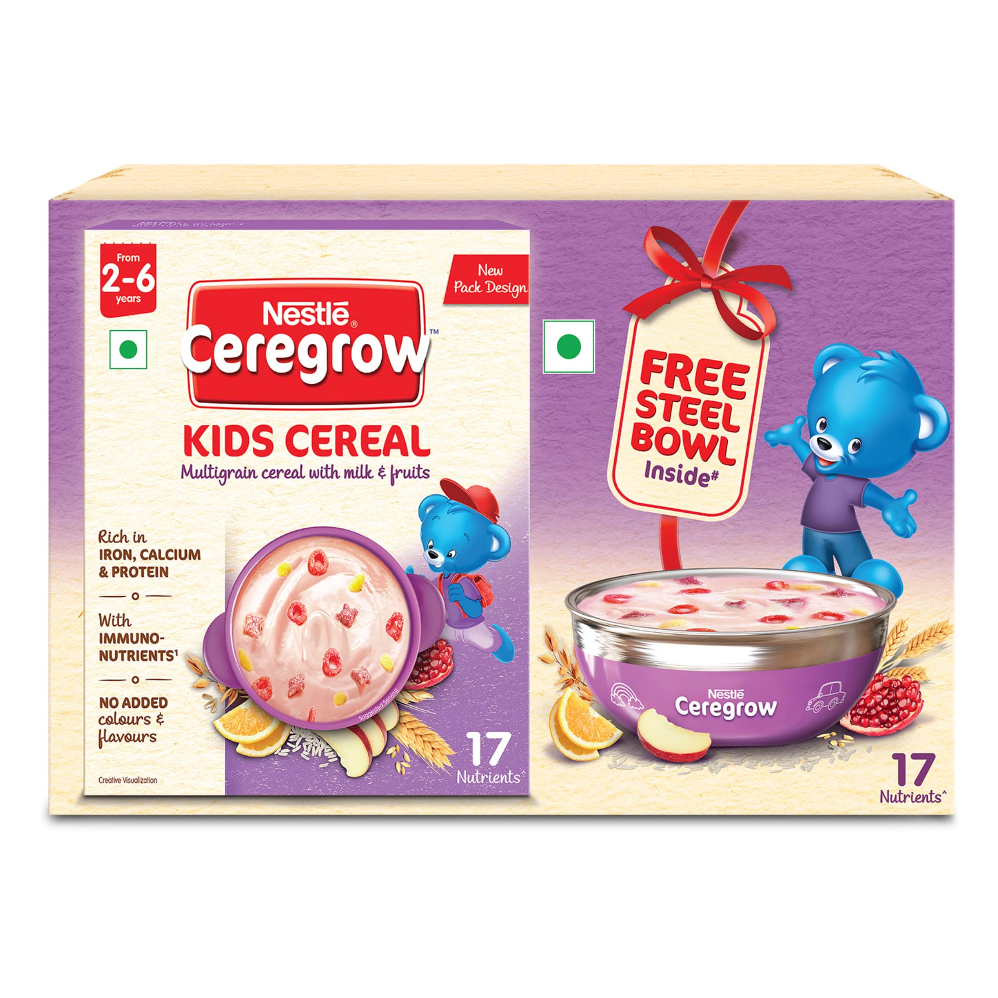 Nestlé Ceregrow Multigrain Müsli mit Milch & Früchten, kostenlose