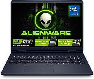Alienware 16 Aurora Gaming Laptop, Intel Core 7 240H, 16GB, 1TB SSD, 16" (40.64cm) WQXGA 300 Nits, NVIDIA RTX 4050, 6GB GDDR6, Backlit KB, Windows 11+Microsoft Office Home 2024, Indigo, 2.57kg