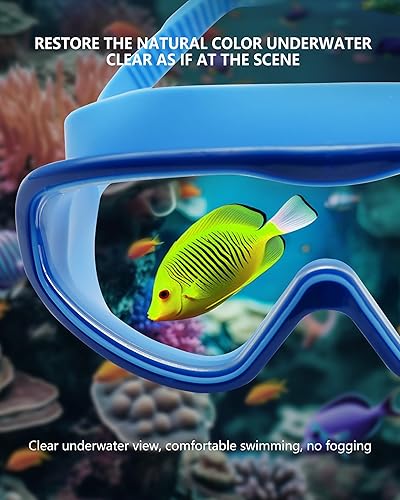 Miniatura 2 de Gafas de natación para adultos, paquete de 2 gafas de natación antivaho con protección UV con correas ajustables, gafas de natación de silicona a