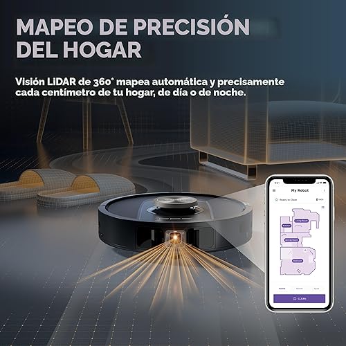 Miniatura 10 de Shark PowerDetect NeverTouch AV2810YS AV2810YS AV2810YS - Aspiradora robot y trapeador con capacidad para 30 días, sin bolsa, capacidad de 30 días,