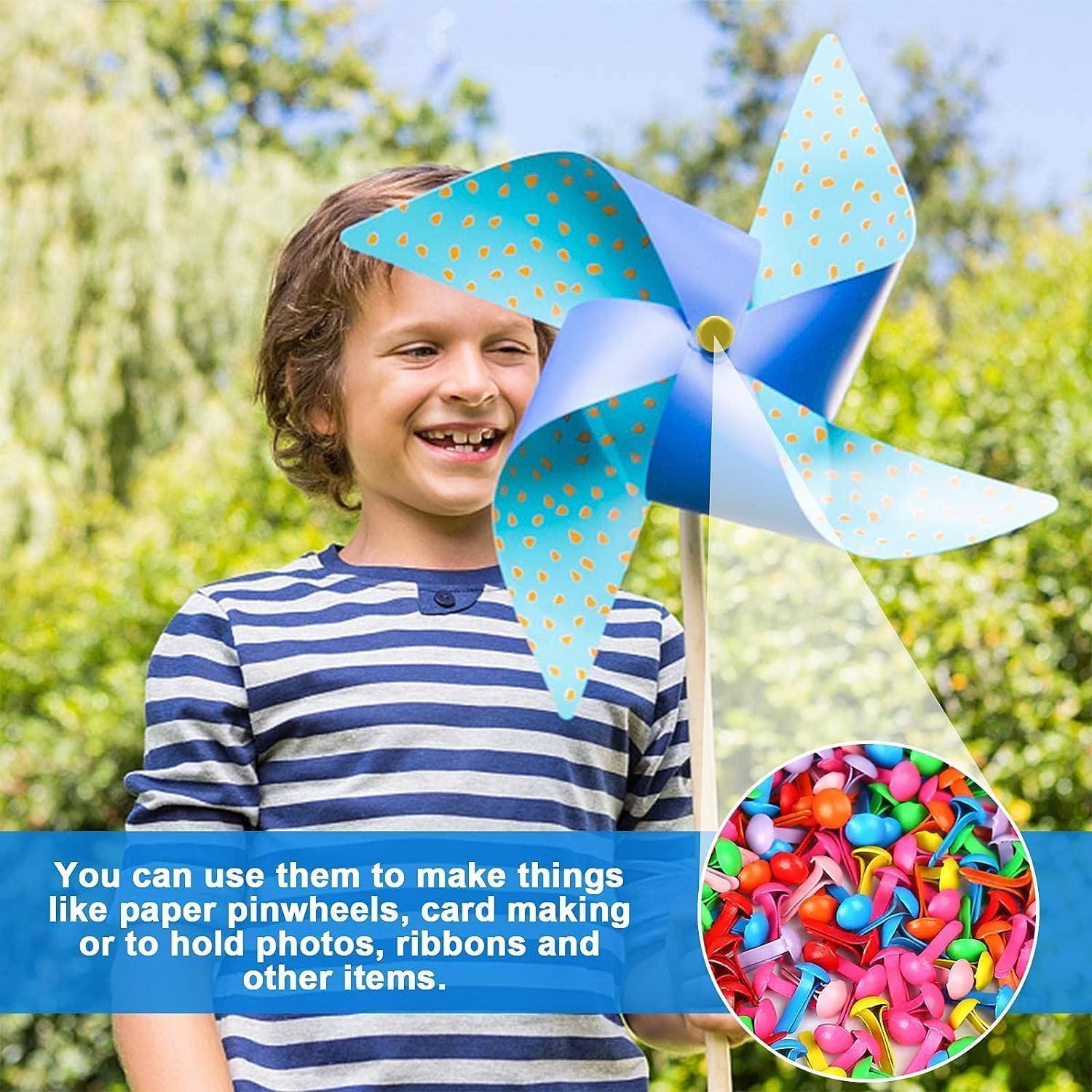 200PCS scrapbooking Brads mini Brads BRAD Paper Craft timbro scrapbooking DIY Tool, 8 mm