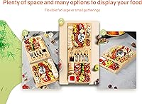 Vista 3 de Tablas de charcutería, tabla de queso Thereye con juego de cuchillos, juego de tablas de charcutería extragrande, regalos para mujeres, regalos