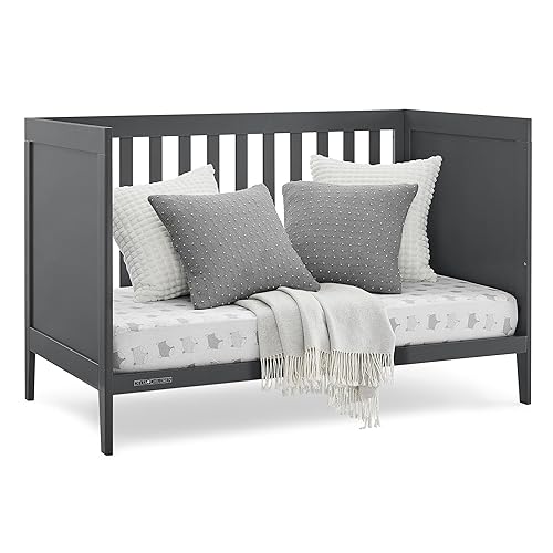 Miniatura 13 de Delta Children Hayes - Cuna convertible 4 en 1, certificado Greenguard Gold, gris carbón