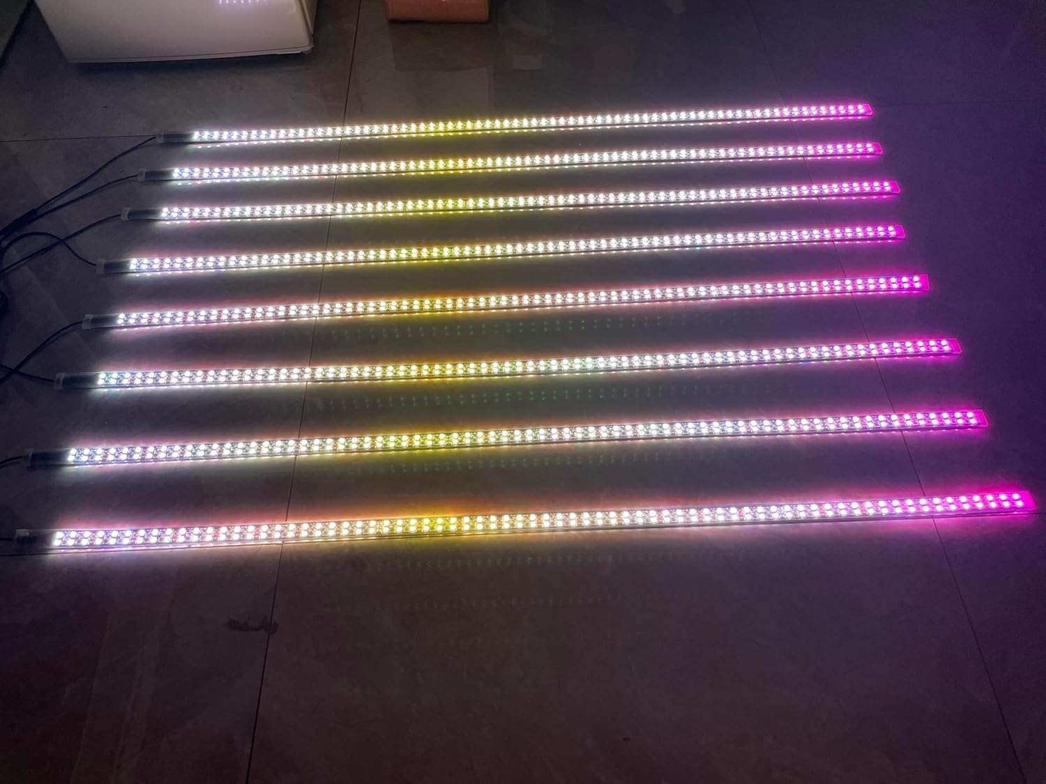 Bluetooth + Remote x8PCS Double Row RGB Dream Color Chasing Light Strips for Car Truck Wheel Underglow Rock Lighting Off-Road Vehicle Polaris Slingshot (8PCS 6.5FT Double Row Light Strips)