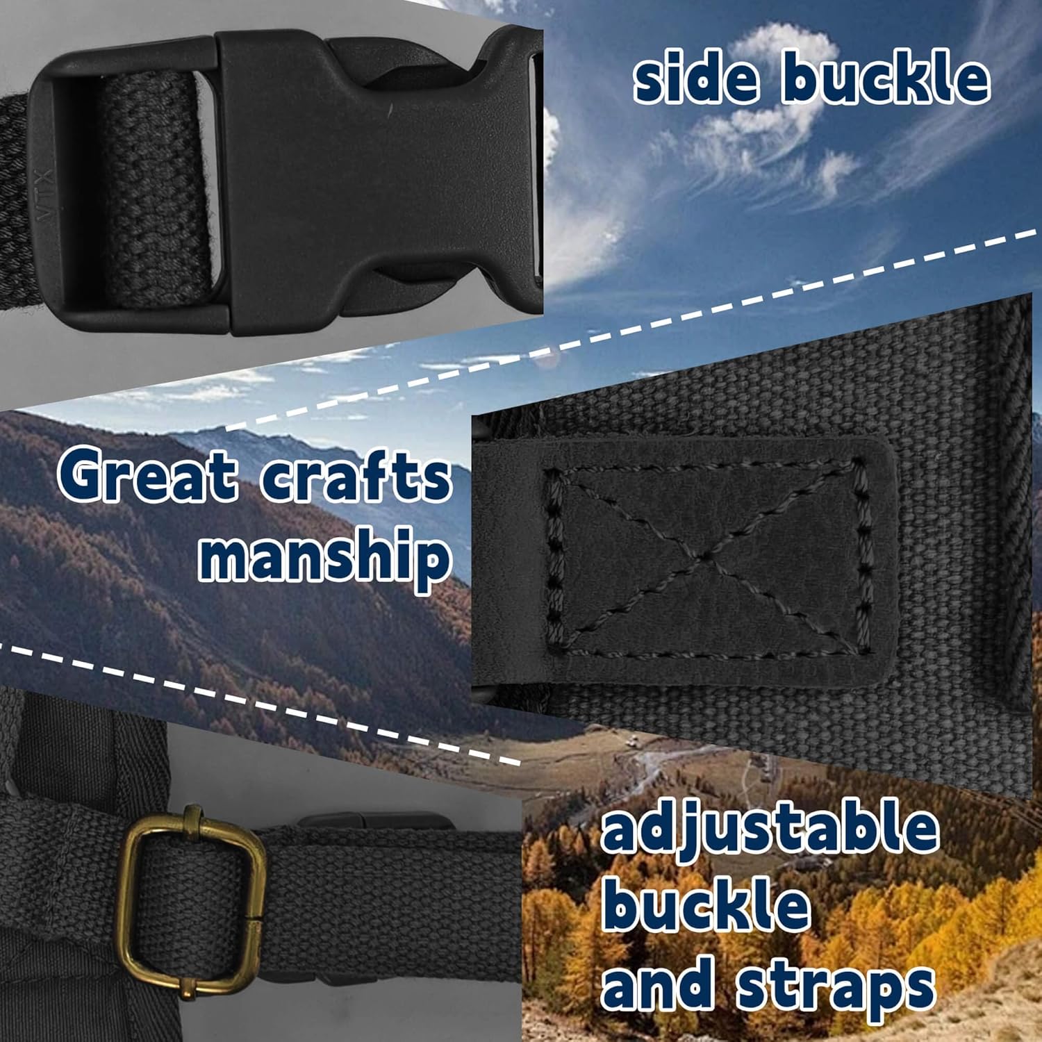 Chest Holster, Shoulder Holster for Men and Women Right Hand, Canvas and Leather Adjustable