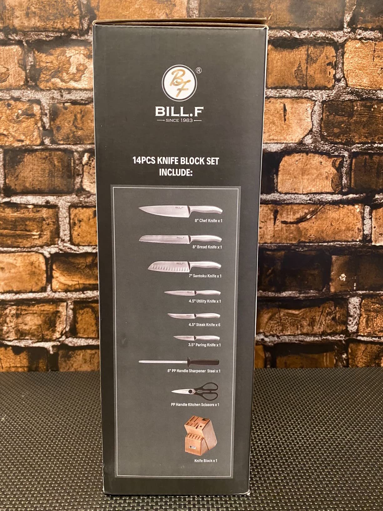 8/mo Finance BILL.F Kitchen Knife Set Professional Knife Set with