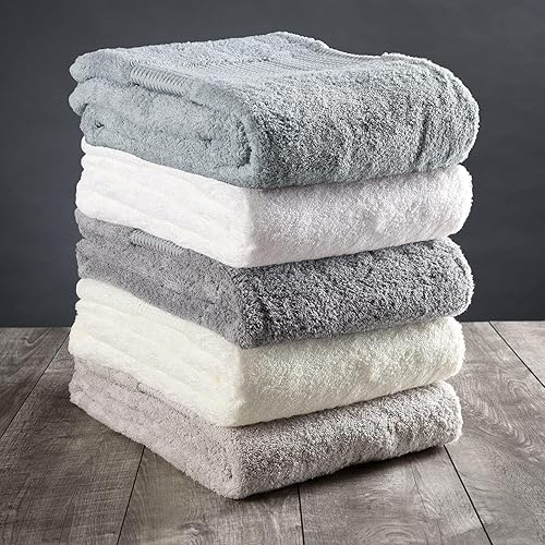 Miniatura 9 de Delilah Home - Juego de toallas de baño 100 % orgánicas, ultra suaves y absorbentes, de algodón orgánico turco, ecológicas y veganas (una pieza cada