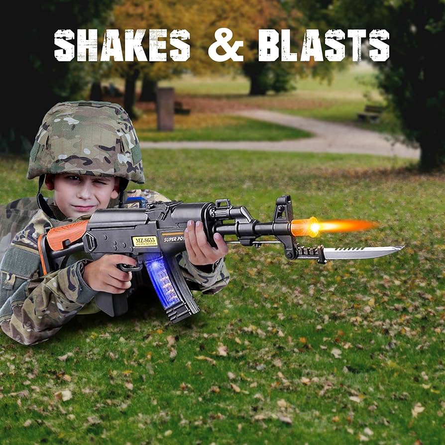 Amazon.com: ArtCreativity Light Up Toy Machine Gun with