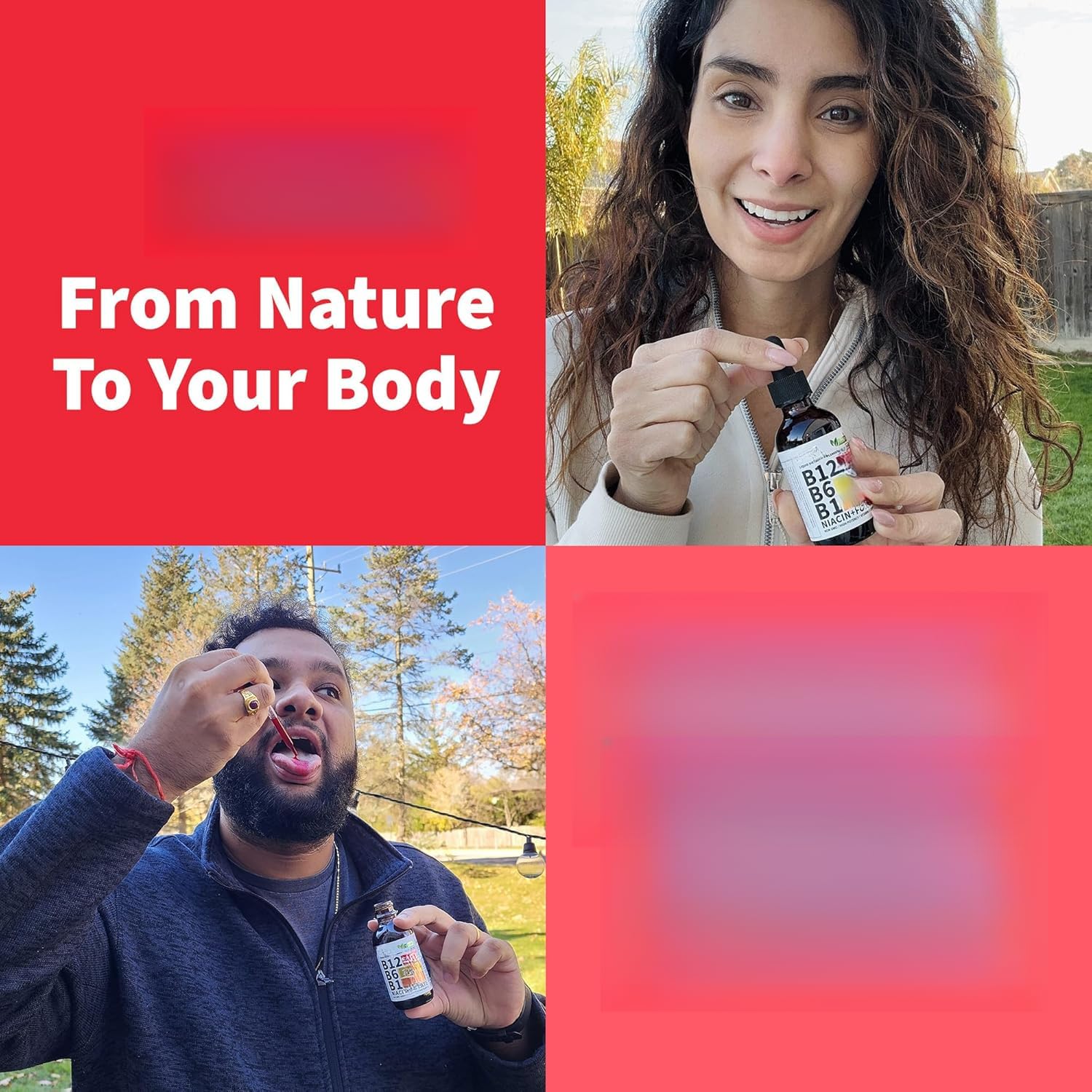 (Paquete de 4) Vitaminas B12 y B6, vitaminas B sublinguales B12 para energía, cerebro y corazón.