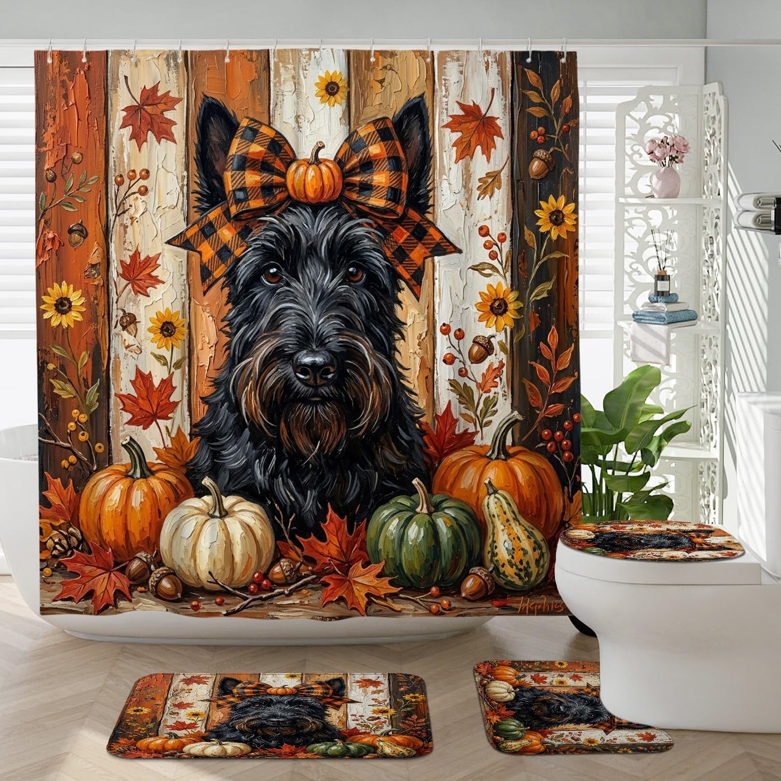 Décoration de salle de bain terrier écossais pour une ambiance chaleureuse