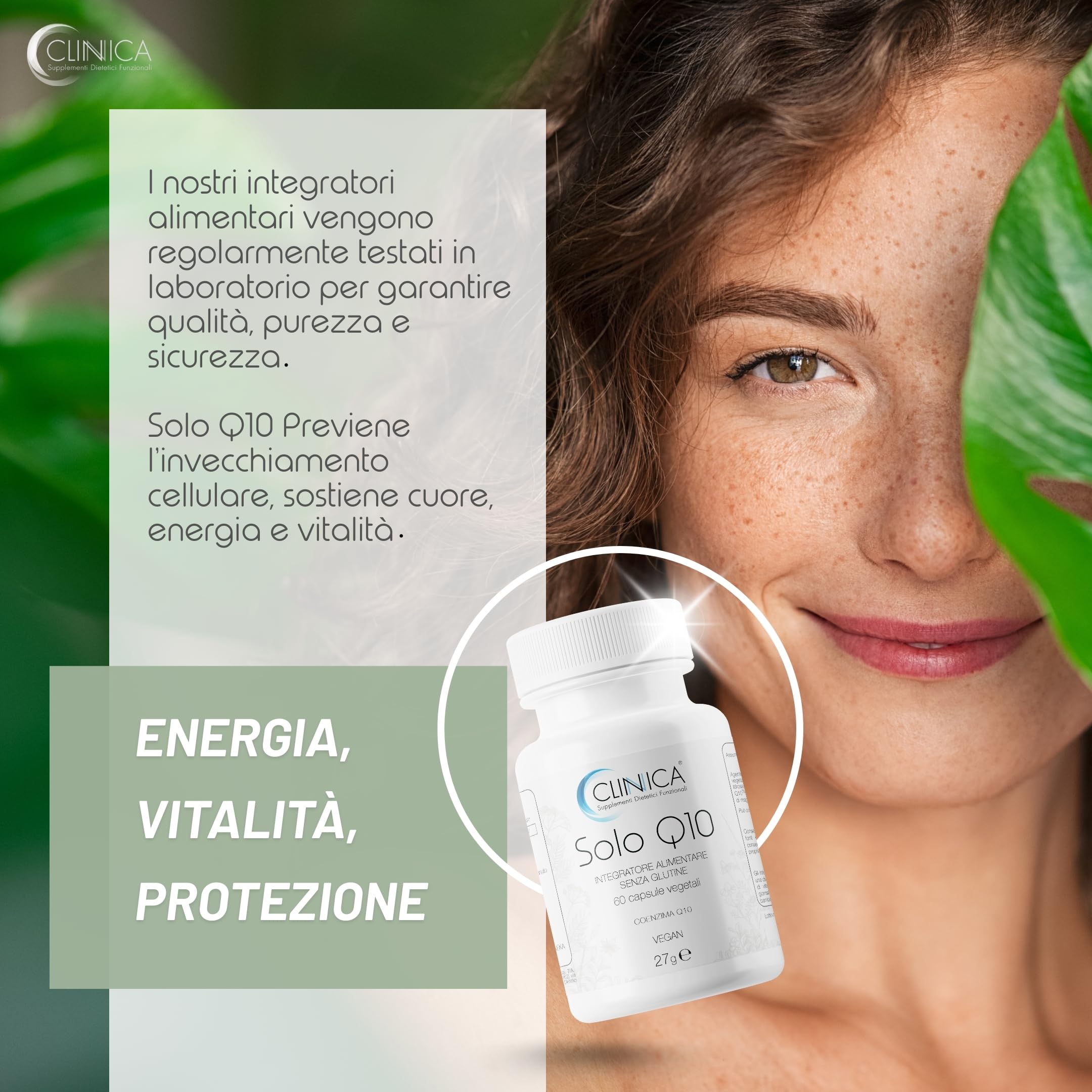 Coenzima Q10 Kaneka 100mg 60 Capsule Vegetali Integratore Coenzima Q10 di Alta Qualità Antiossidanti Integratori, Coq10 Vegan Senza Glutine