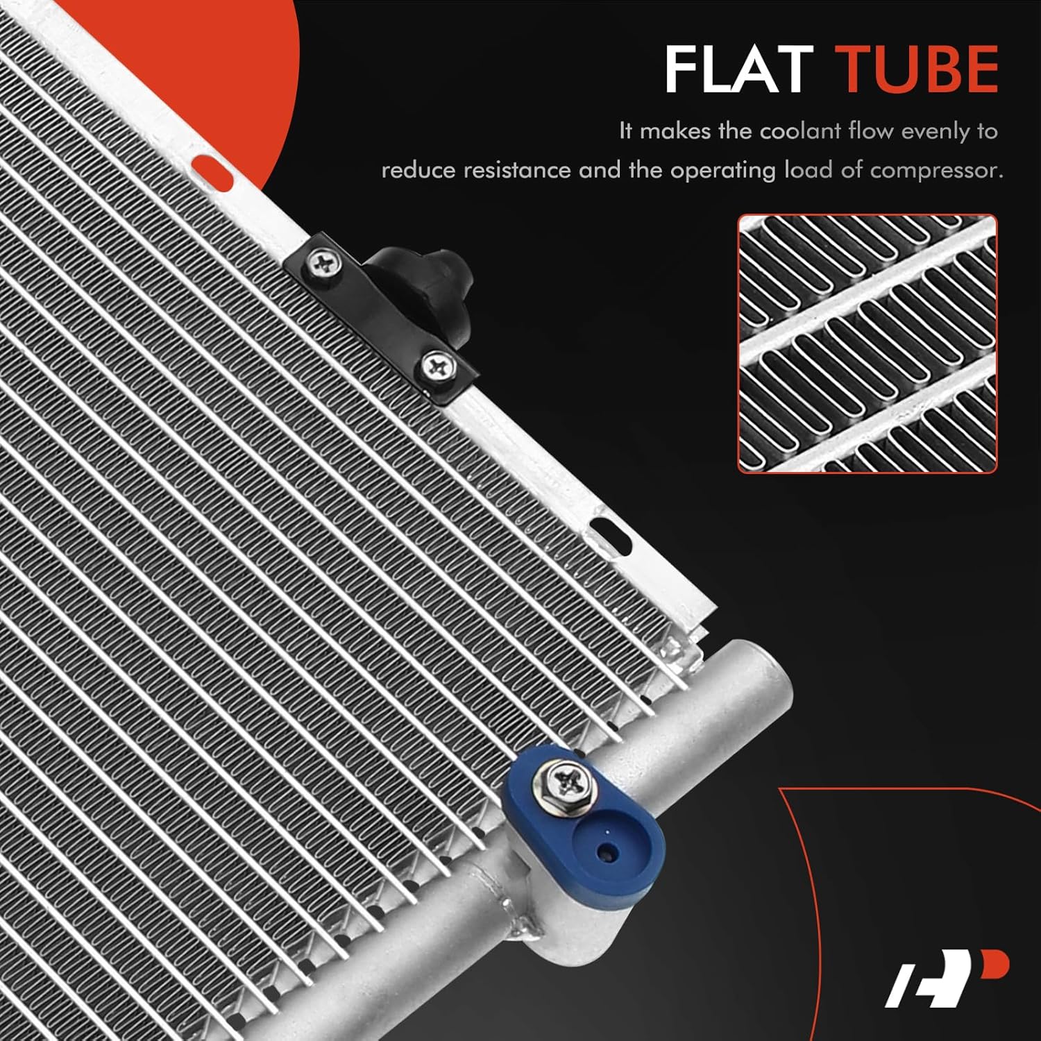 A-Premium Air Conditioning A/C Condenser Compatible with Toyota Camry 2002-2006, Solara 2004-2008 & Lexus ES300 2002-2003, ES330 2004-2006