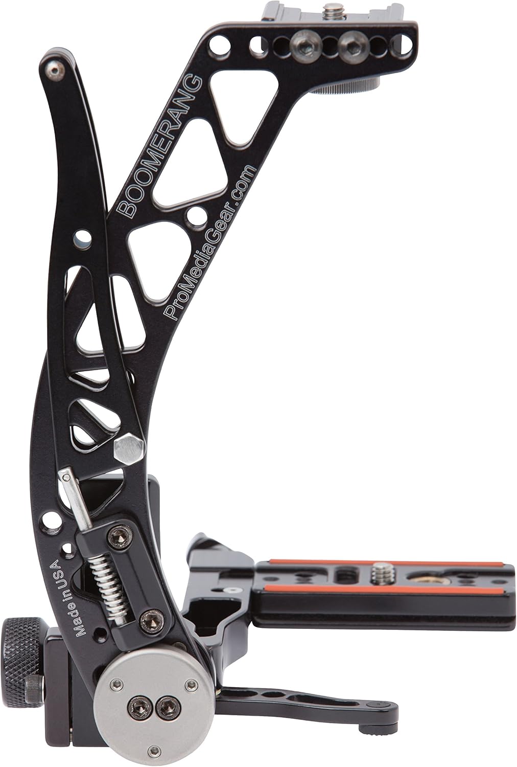 BBX ProMediaGear Boomerang Professional Flash Bracket - Quick Flip Locking for Canon Nikon Sony Cameras Wedding Photographers Arca-Swiss Type Modular Design & Anodized Black Finish : Electronics