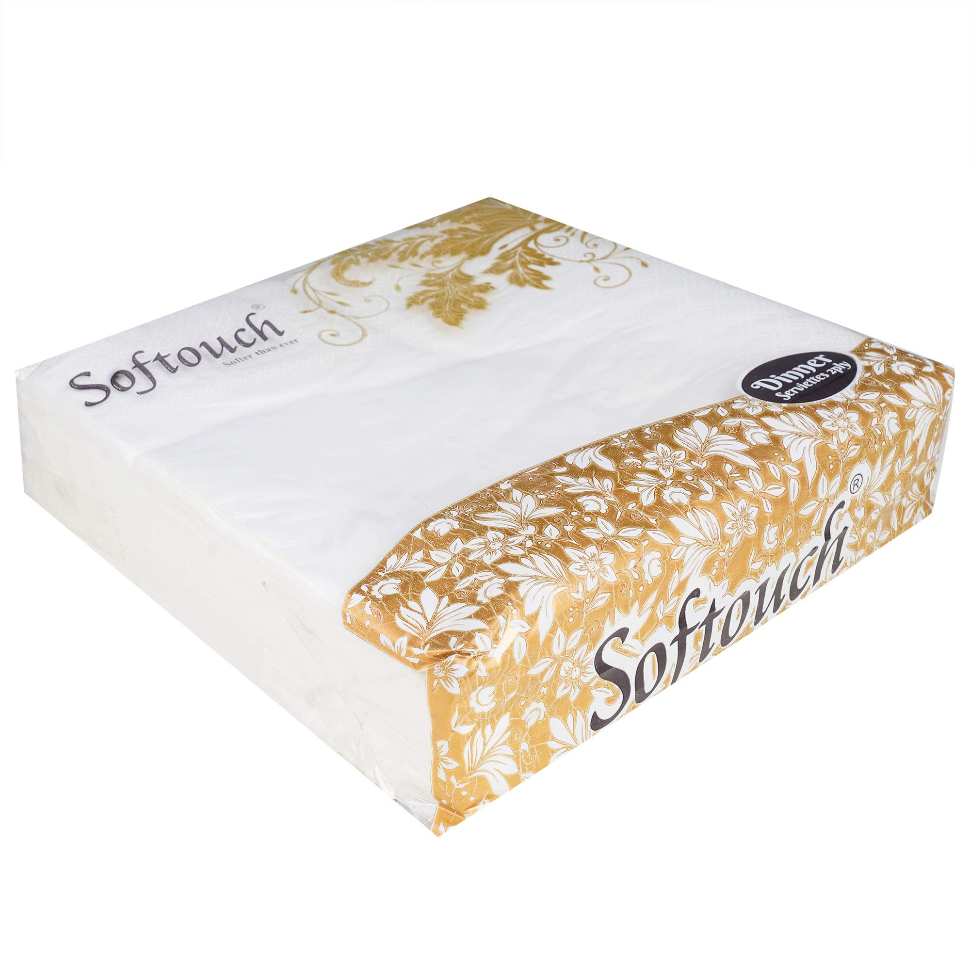 Softouch 2 Ply Tissue paper Napkin 40x40 cm 50 Pcs each-Set of 2
