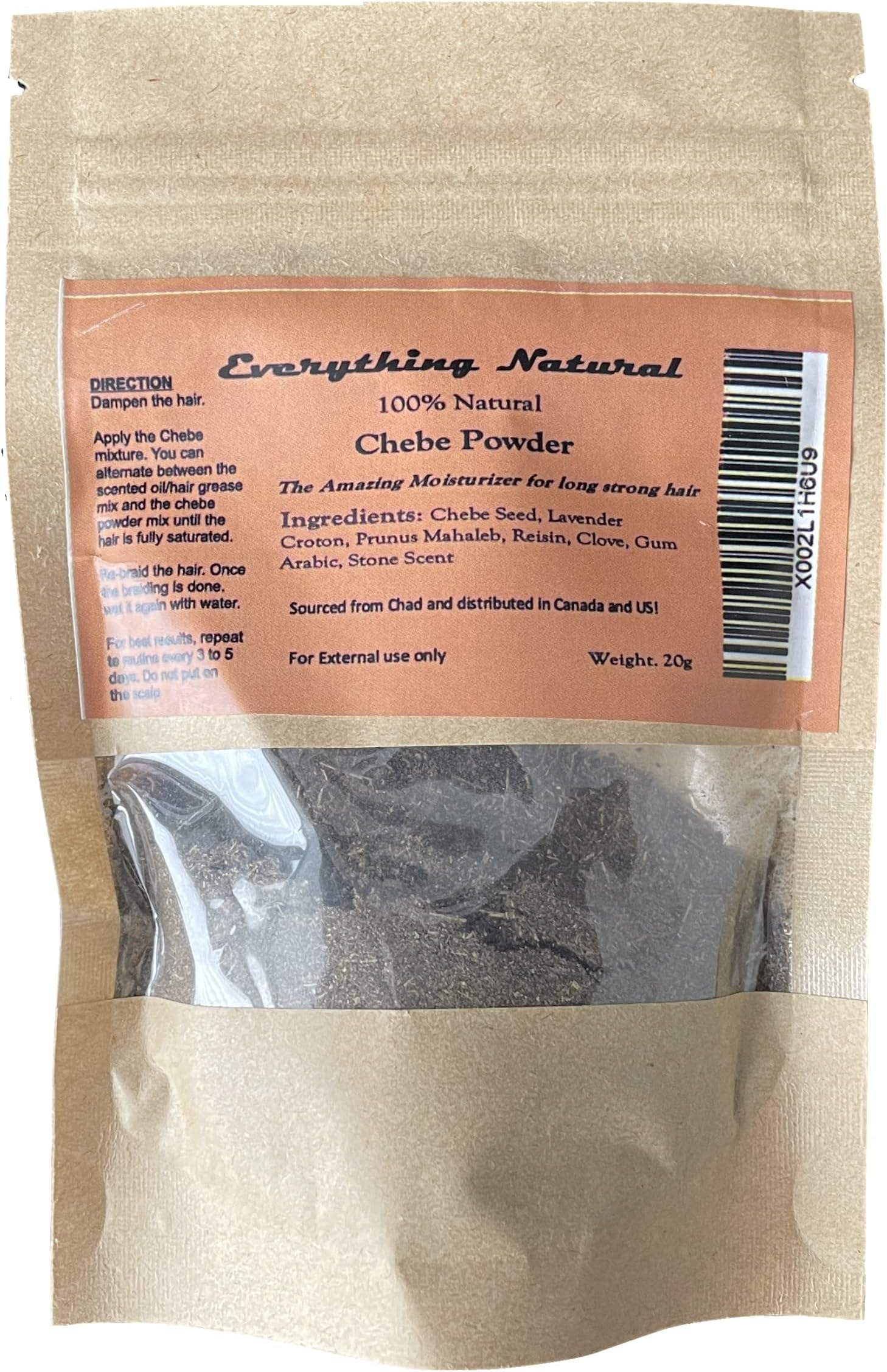 Chebe powder from Chad 20g Organic